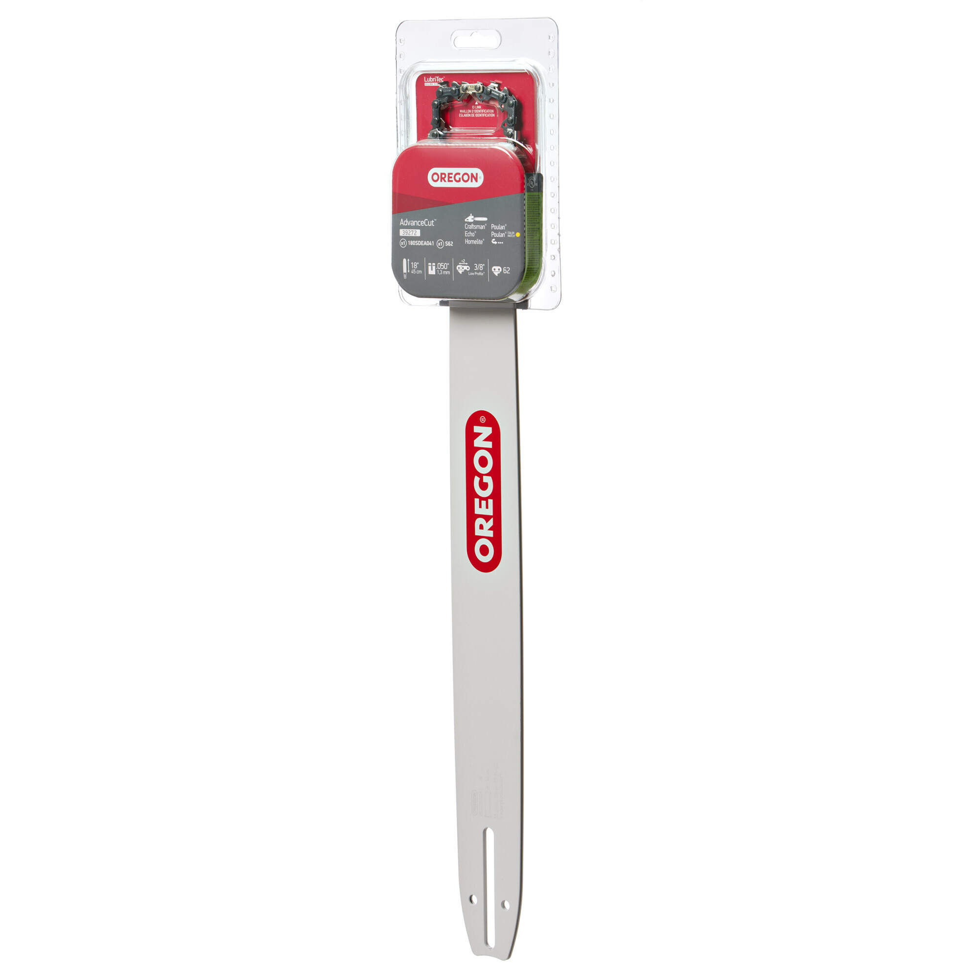 Oregon, 18in. Bar Chain Combo, Bar Length 18 in, Chain Pitch 3/8 in, Model# 91PX062G/180SDEA041